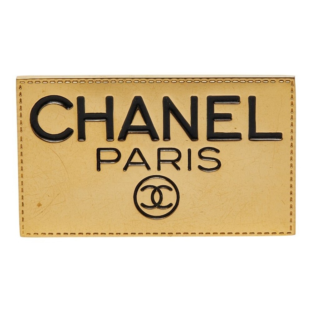CHANEL Gold Brooch